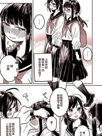 初中时仅一次和女孩子交往了的故事漫画